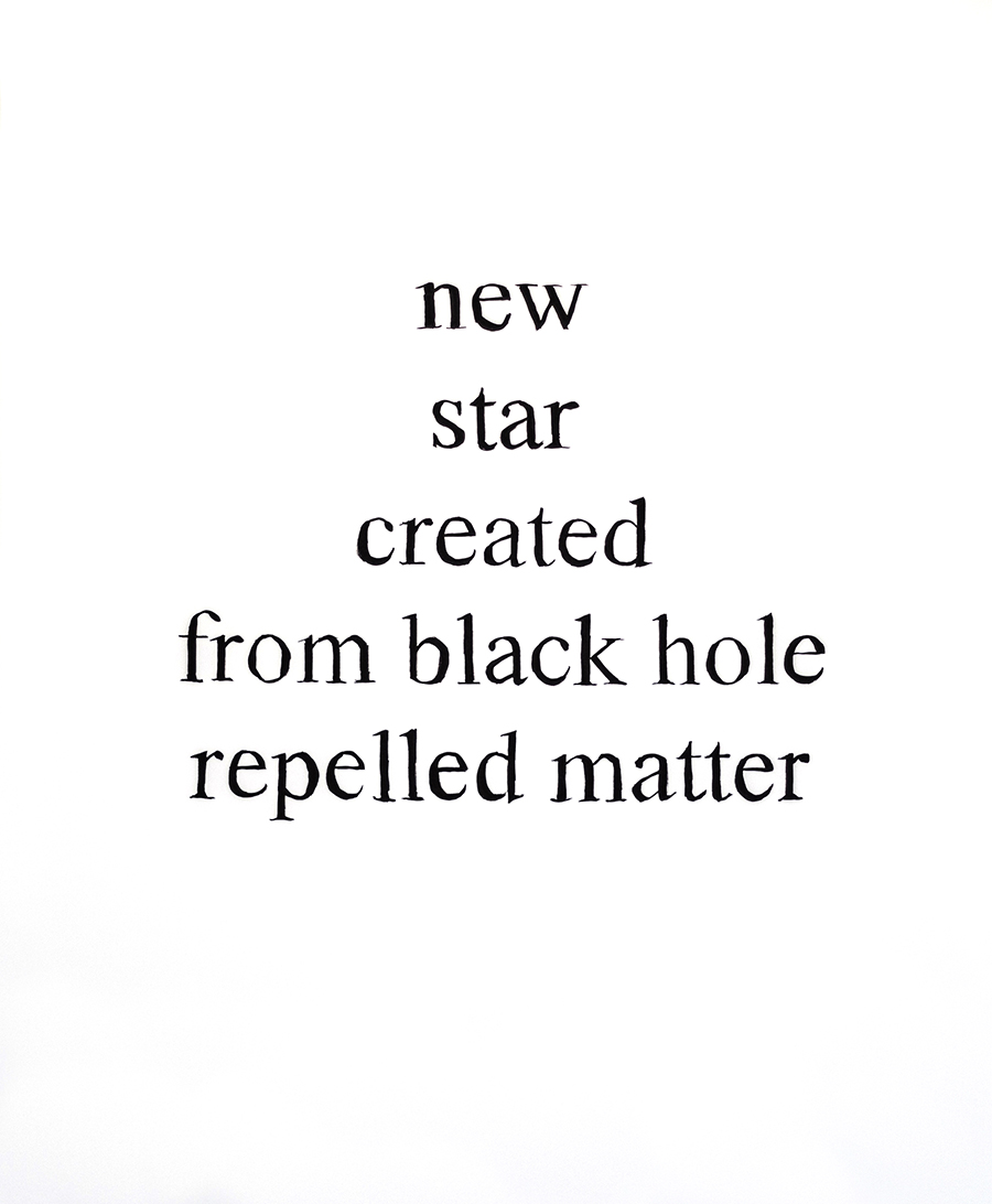 New Star Created from Black Hole Repelled Matter, 2019